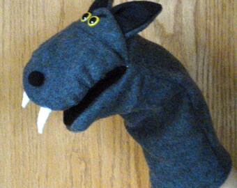 Big Bad Wolf Hand Puppet with moveable mouth