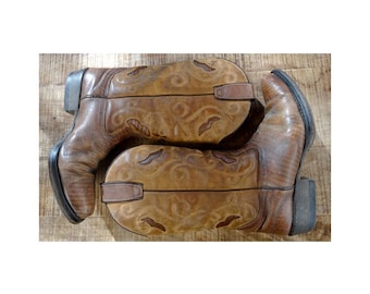 VINTAGE cowboy and Western BOOTS // size eu 37 -uk 4 - us5.5