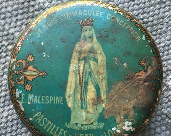 old box of pastilles.