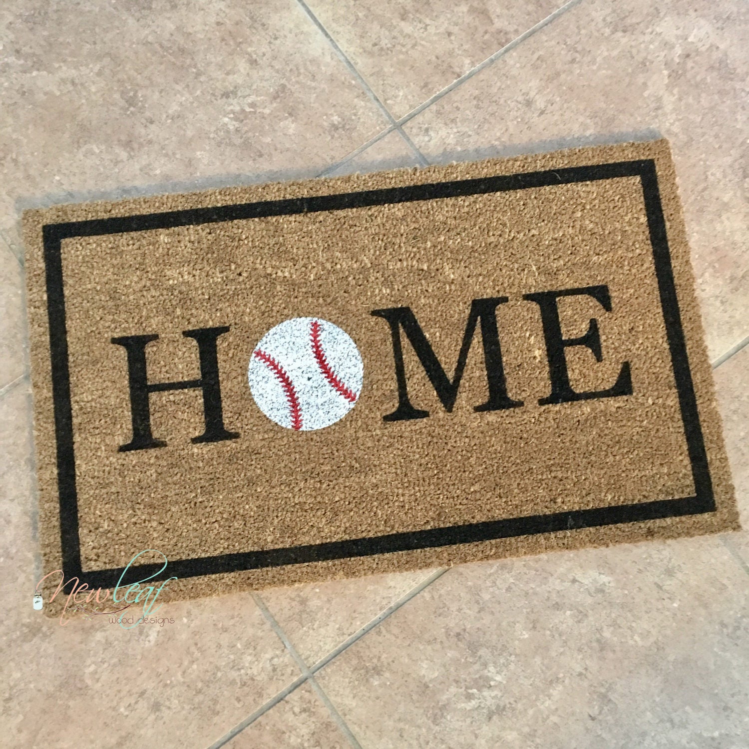 Home Doormat Baseball Doormat Baseball Decor Home
