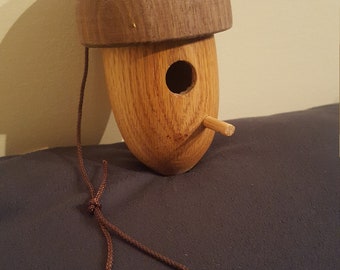Decorative small Acorn birdhouse ornament