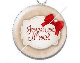 Pendant cabochon resin Merry Christmas happy holidays 10