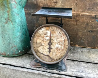 Rustic Triner Scale | Triner Postal Scale | Old Scale | Steampunk Style Scale | Vintage Scale | Kitchen Scale | Rusty Scale | 20Lbs Scale