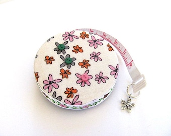 Tape Measure Reverse Flowers Retractable Pocket Measuring Tape