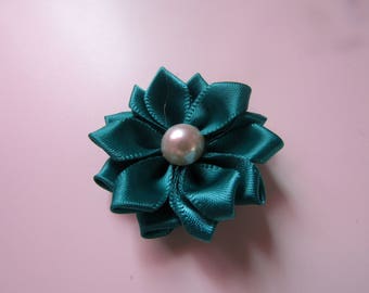 applique flower satin fabric 35mm jewelry scrapbooking