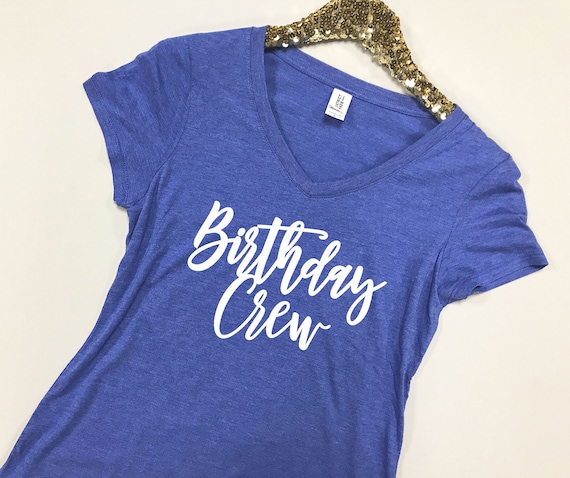 Birthday Crew Shirt Birthday Crew Tee Birthday Girl and