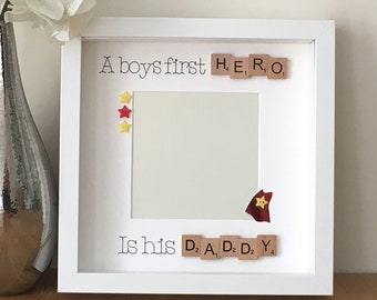 A boys first hero is his daddy, daddy superhero, Father's Day gift, father son gift, First Father's Day gift, daddy to be gift, new daddy