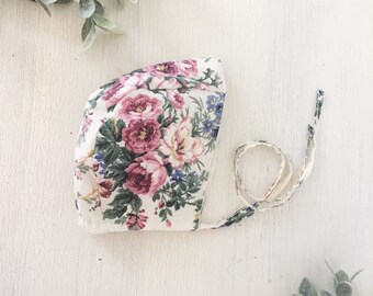 Floral Baby Bonnet, Baby girl bonnet, Sun Bonnet, Made in Canada