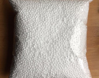 Large Bag of White Foam Beads, used for slime to make floam & adding crunch. Crunchy slime, floam, polystyrene balls, slime making equipment