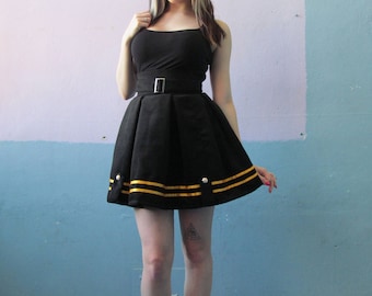 Vtg 90s Uniform Pleated Skirt / Marching Band / Goth Style