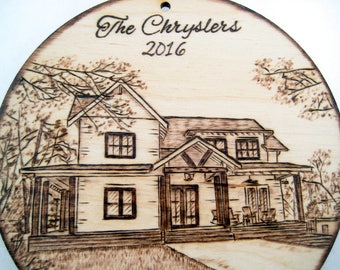 Custom House Warming Gift, House ornament, Christmas ornament, New Home, Housewarming Gift, New House Gift, New Homeowner, Real Estate gift