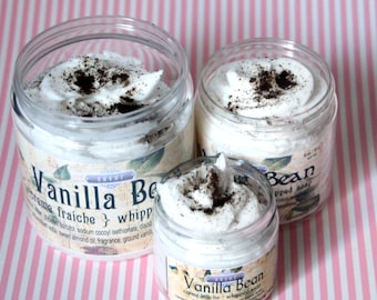 Whipped Soap Vanilla Bean 2 oz Mini Creme Fraiche Trial Sample Size VEGAN