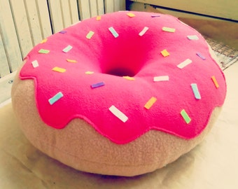 Donut Pillow - Designer Pillow - Decorative Pillow - Home Decor