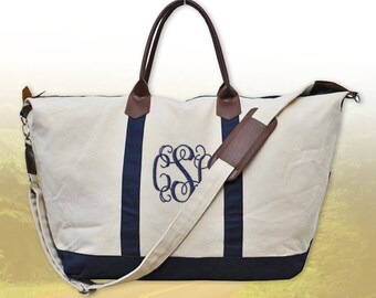 GOING FAST! Monogram Weekender Bag, Personalized Weekender Bag, Monogrammed Duffel Bags, Personalized Travel Overnight Bag