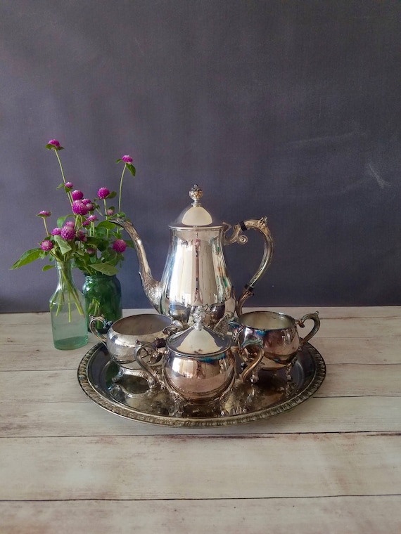 Vintage Tea Set/ Tea Service/ Leonard Silver Plate Tea Set/ Vintage Tea Set/ Tea Service/ Leonard Silver Plate Tea Set/