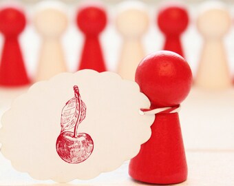 Rubber stamp - cherry - approx. 20 mm ø