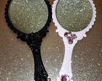 Vanity hand mirrors/ embellished hand mirrors