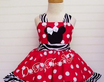 Custom Boutique Clothing Minnie Mouse Funky Capri Set