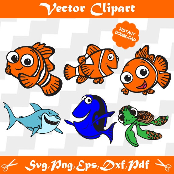 Download Finding Nemo Svg finding nemo Clipart finding nemo vector