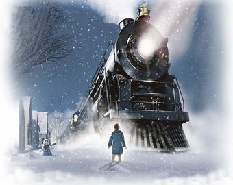 Polar Express Edible Party Cake Image Topper Frosting Icing Sheet