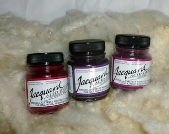 Jacquard Acid Dyes, one half ounce jars