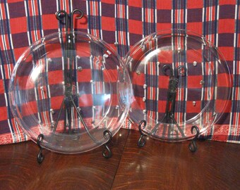 Vintage Pyrex #210 Set of Two Pie Plates Ten Inch Glass Pie Plates