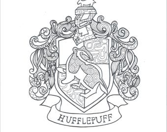 Harry Potter Ravenclaw PDF Coloring Page