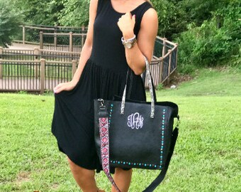 Monogram Guitar Strap Purse, Monogram Purse, Summer Purse, Women's Purses, Guitar Strap Handbag, Monogrammed Guitar Strap Tote, Tote Bags