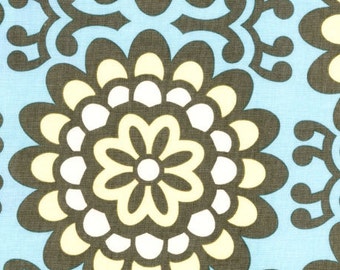 HALF YARD cut of Amy Butler Lotus Fabric - Blue - Wall Flower Sky AB17