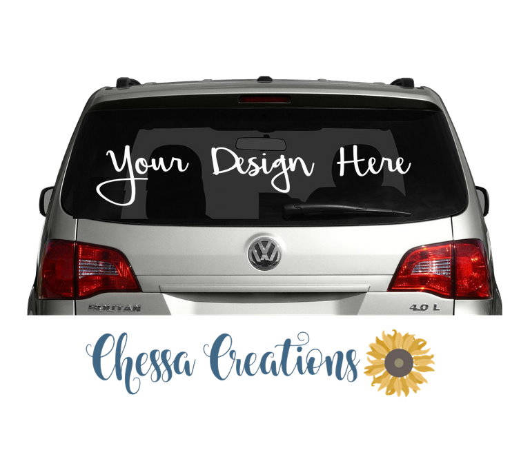 Custom Car Decal Personalized Car Decal Car Decal Monogram Car