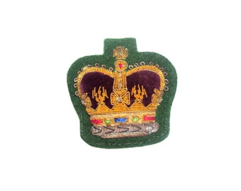 WO2 - Warrant Officer Class 2 Large Crown Badge - British Army - E26
