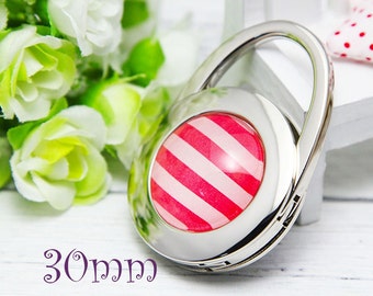 Table Purse Hook Hanger - Round Bag Hook Blank - Purse or Diaper Bag Hanger - Silver Hook - Hanging purse Hook -Portable Alloy Bag Hanger