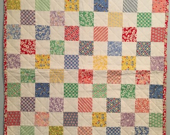 Doll Quilt - 1930's Reproduction Fabrics