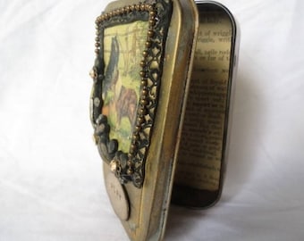 Gift Card Holder, Altered Altoid Tin "Play" Decorative Presentation or Trinket Tin