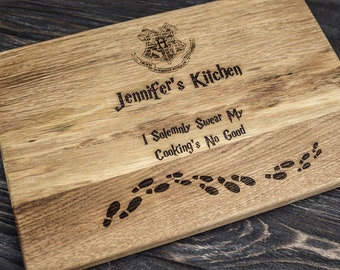 Harry Potter ALWAYS, Personalized Cutting Board ,monogram cutting board, Family Established sign,Custom cutting boards Wedding Gift