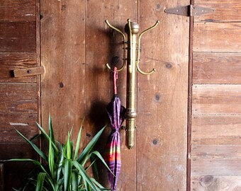Brass Coat Rack Wall Mounted Brass coat rack Etsy 13 Brass Coat Rack Wall Mounted Brass coat rack Etsy 13