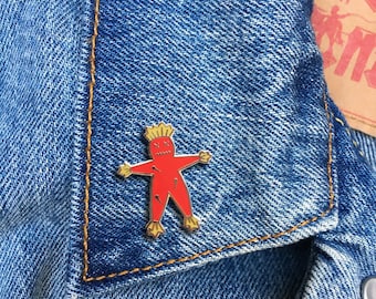 Voodoo Doll Pin, Hard Enamel Pin, Jewelry, Art, Gift (PIN52)