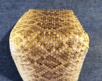 Diamondback Rattlesnake Bifold Leather Wallet