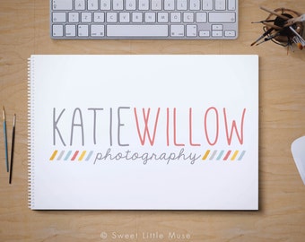 Premade logo design - modern logo and watermark - photography logo