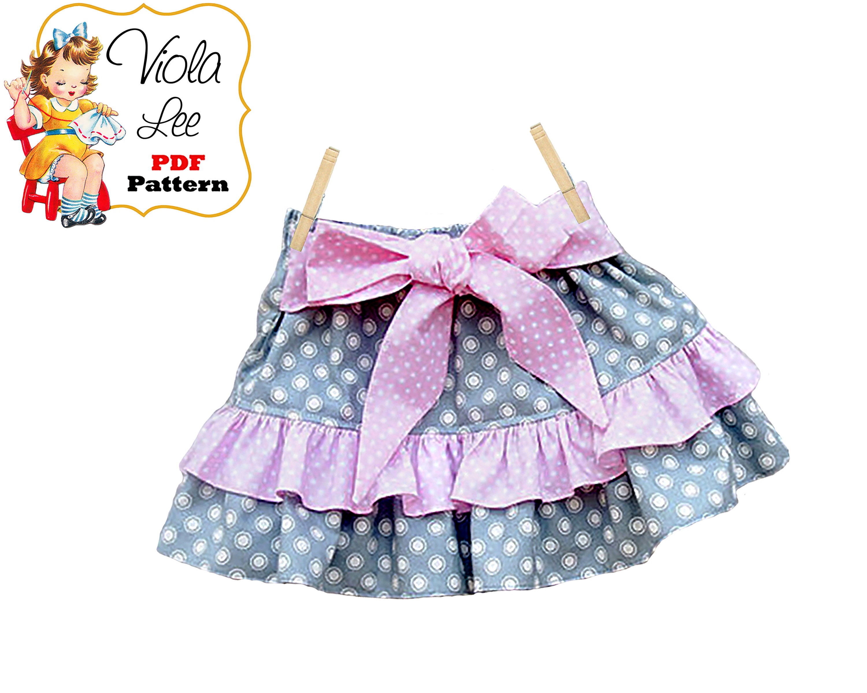 Toddler Skirt Pattern. Girls Skirt Pattern. Baby pdf Sewing