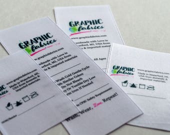 1.5" Fold Over Care Labels