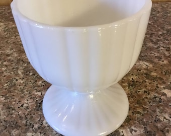 Vintage Milk Glass Vase . . .