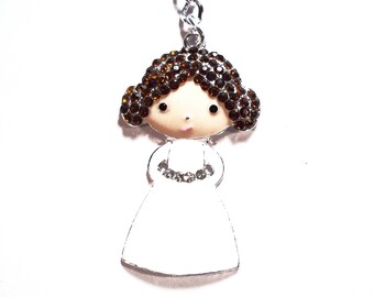 Star Wars Princess Leia Keychain zipper charms