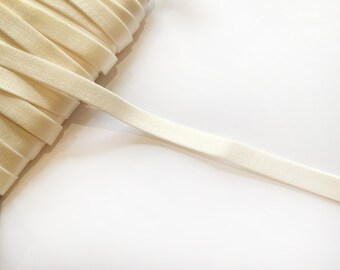 Cream Bra Strap Elastic - 2 m / 14 mm - Lingerie Elastics