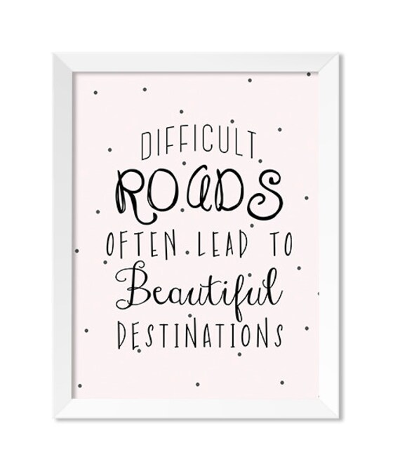 Inspirational Quotes Print Cute Quotes Print Inspirational