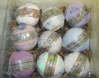 Large Assorted Bath Bombs Gift Set, Many Scents to Choose, Bath Bomb Set, Bath Bomb Gift, Spa Gift, Bath Gift, Variety Bath Bomb Assortment