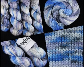 Dyed to Order, Hand Dyed Yarn, Hand Dyed Sock Yarn, Hand Dyed DK Yarn. "Chill"
