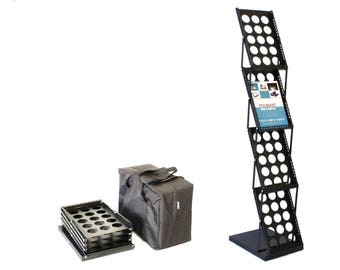 Polmart Magazine / Catalog /Literature Display Rack for Trade Show / Office / Retail Store 361E