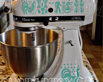 Pyrex Amish Butterprint Vinyl Decals for your Kitchen aid Mixer