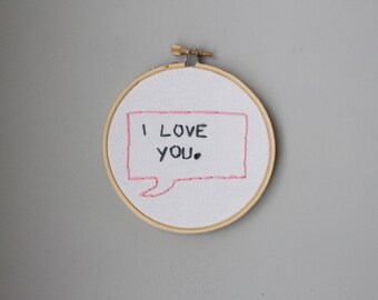 I Love You Small Wall Art